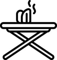Iron Table Icon. Ironing Board Icon vector