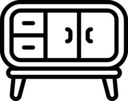 Cupboard Icon. Cabinet Icon vector