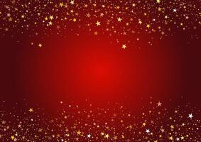Christmas background with glittery stars design vector