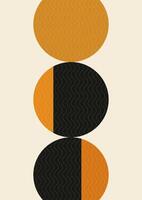 Abstract background with a mid century style design vector