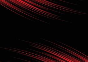 Abstract red line and black background for business card, cover, banner, flyer vector
