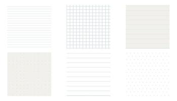 Grid empty background, square, line dot graph paper, school math sheet, grid paper sheet. Memo list, bullet journal list blank, architectural graph vector