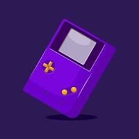 Flat illustration classic game with analog button vector