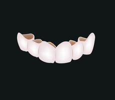 A tooth with a crown on it vector