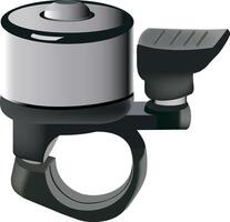 A bicycle handle with a black cap and a white handle vector