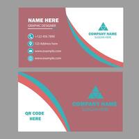 Unique business card design vector