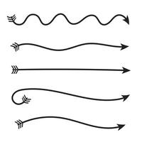 Set of arrows graphic elements. illustration design vector