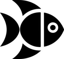 Fish icon silhouette design vector
