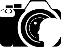 Abstract Camera Icon with Eye Design vector