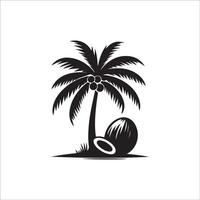 palm, tree, beach vector