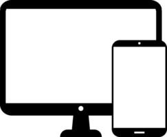 Responsive digital devices icon set. responsive web design icon symbol vector