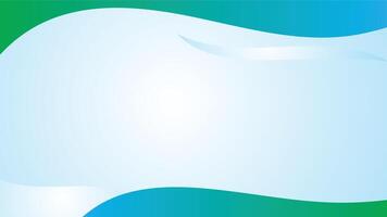 a blue and green flag Mockup with the sun shining on it. vector