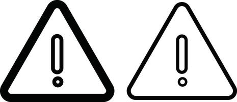 warning symbol icon set Danger warning icons. Exclamation marks. attention icon symbol. vector