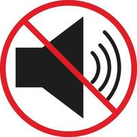 No speaker icon set. Volume icon. silent icon symbol. sound sign. vector