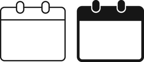 Calender Icon set. Work schedule symbol. Calendar with check mark icon. vector