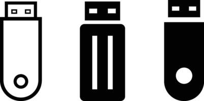 Flash Drive icon. Flash disk sign. Storage or pendrive symbol vector