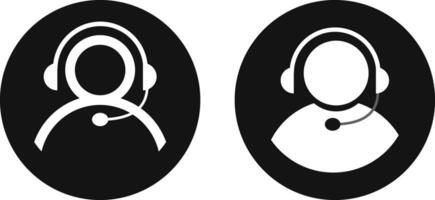 customer support icon set. Call center symbol. Operator message icons. support and communication concept vector