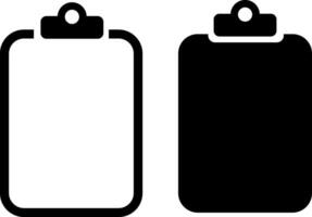 Clipboard icon set. Document sign symbol vector