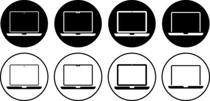 laptop icon set. Responsive web design icon symbol. Digital device sign vector
