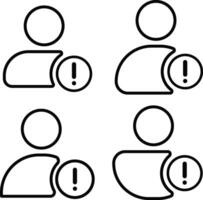 user info icon set. Person icon. User icon with info. user person icon vector
