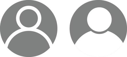 user profile icon set. User Symbol. Editable stroke. profile default avatar sign. portrait icon. vector