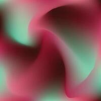 A pink and green swirl background with a black background vector