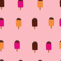 Ice cream pattern vector