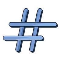 illustration of Hashtag vector