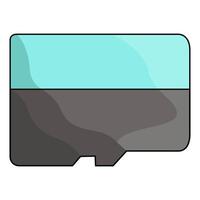 illustration of memory card vector