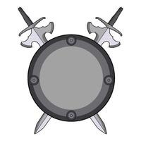 illustration of Sword and Shield vector