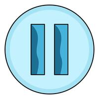 illustration of pause button vector