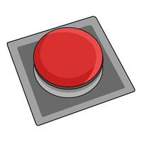 illustration of push button vector
