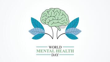 World Mental Health Day Design templet, Matters Let's Break the Silence vector