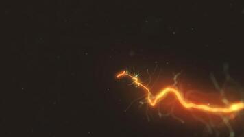 3d Distorted Ray Inside Particles Field video