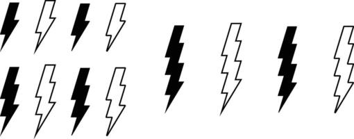 Electric Icon . Power Icon. Energy Sign. Thunder Icon vector