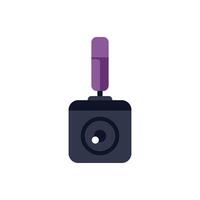 Black wireless joystick featuring a single analog stick vector