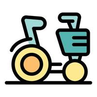 Modern electric scooter with front basket for efficient urban commute vector