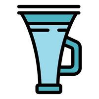 Marketing funnel representing sales process optimization strategy vector