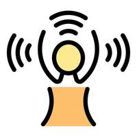Smart speaker receiving and transmitting audio signals vector