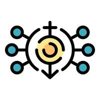 Core values connecting global community through shared beliefs and principles vector