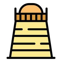 Observatory dome building exploring the universe and celestial wonders vector