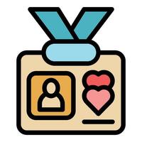 Volunteer card showing support and participation in charity event vector