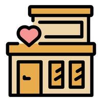 Loving your home, a symbol of affection and security in real estate vector