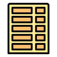 Spreadsheet software representing data analysis and calculation on computer screen vector