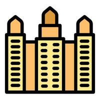 Majestic building representing moroccan architecture with traditional design elements vector