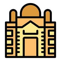 Synagogue building representing jewish culture and religion vector