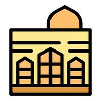 Imam hussein shrine building representing islamic architecture and culture vector
