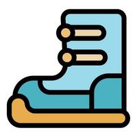 Comfortable winter boot protecting from cold weather vector