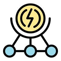 Wireless charging technology connecting multiple devices simultaneously vector