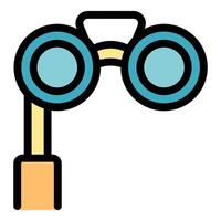 Lorgnette providing magnification for viewing distant objects vector